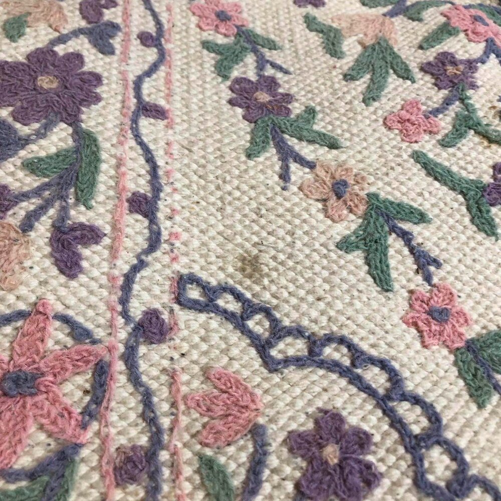 Homespun weave throw rug - Picture 5 of 7